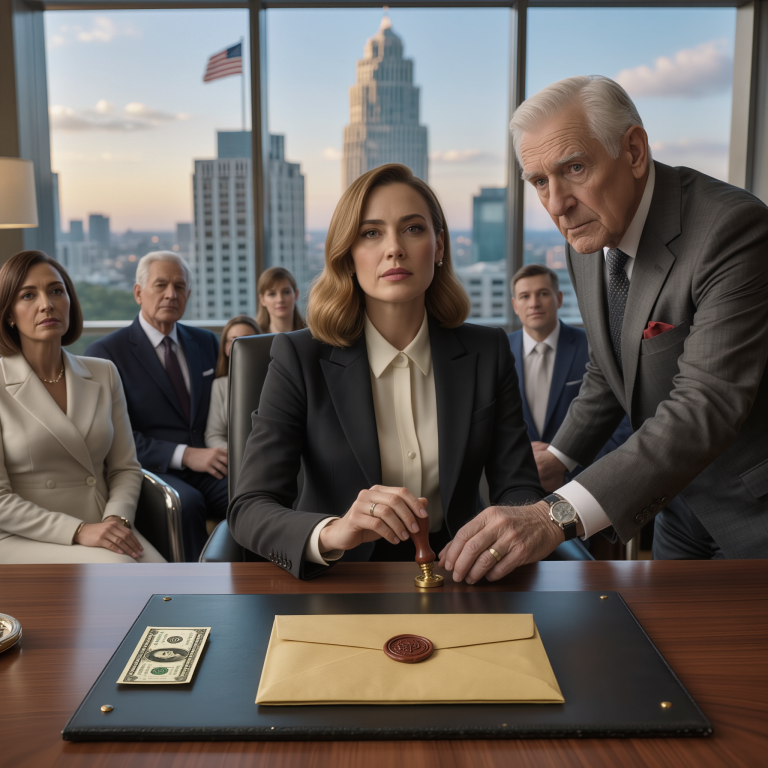 Podczas odczytywania testamentu moi rodzice wybuchnęli śmiechem, wręczając mojej siostrze 18 milionów dolarów spadku i przesuwając w moją stronę po stole zmięty pięciodolarowy banknot, mówiąc: „Niektóre dzieci są po prostu… nic niewarte”. Jednak ich uśmiechy zniknęły w chwili, gdy prawnik mojego dziadka rozłożył pożółkłą kopertę, odchrząknął i oznajmił, że moi rodzice skrywali ostatnią tajemnicę dotyczącą tego, do kogo właściwie należy wszystko.