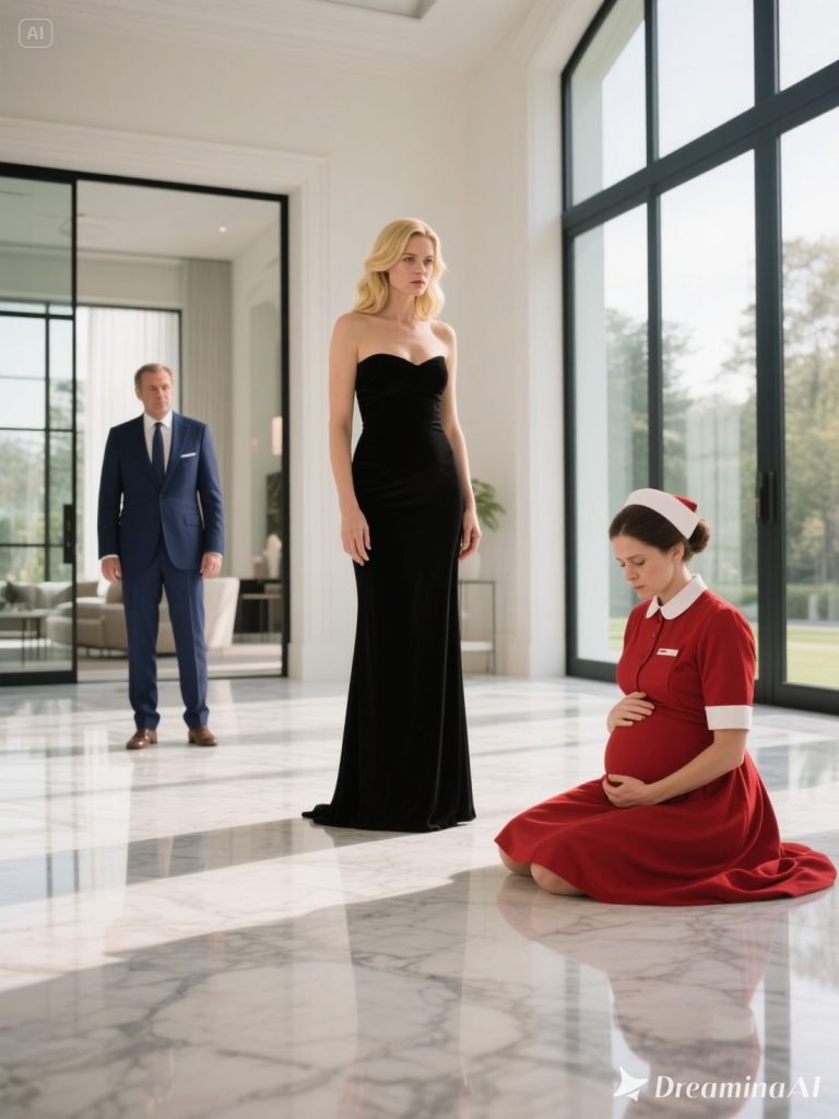 „Proszę, nie kop mnie… Już boli” – szepnęła ciężarna służąca – a potem miliarder zrobił to