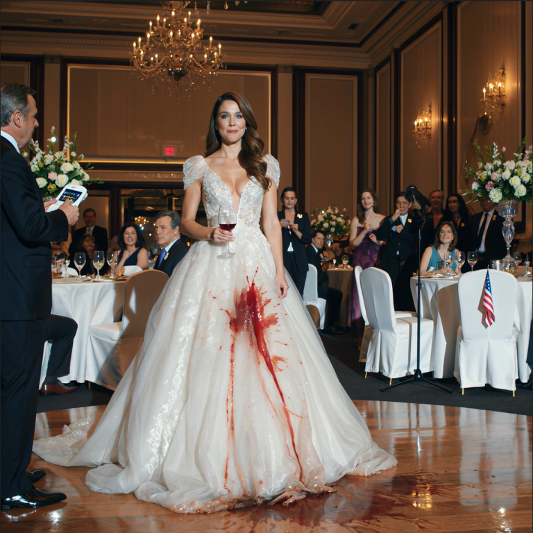 W dniu mojego ślubu moja macocha odchyliła pełną szklankę czerwonego wina i wylała je prosto na przód mojej sukni wartej 15 000 dolarów, po czym zaśmiała się do mikrofonu: „Ups, teraz podzielasz los swojej matki”.