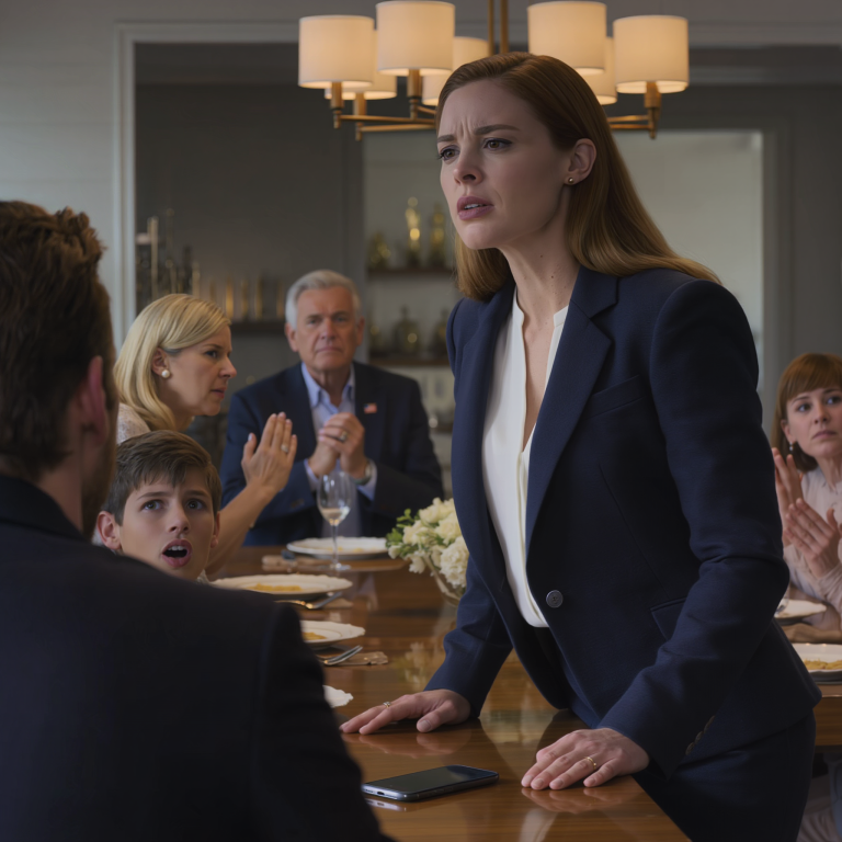 Tata powiedział: „Odpuść sobie dzisiejszą rodzinną kolację. Są tu znajomi twojego brata – zepsułbyś atmosferę”. Nic nie powiedziałem. Ale kiedy następnego dnia jeden z nich wszedł do mojego apartamentu… wyszeptał: „Dlaczego mi nie powiedziałaś… kim naprawdę jesteś?