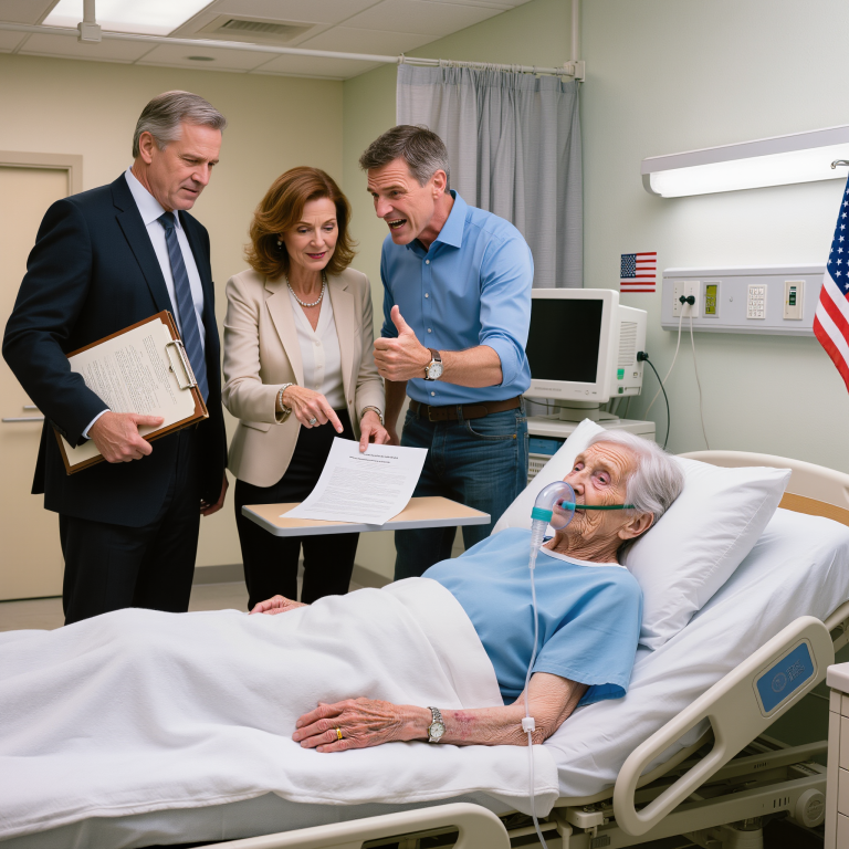 Wciąż miałam na sobie szpitalną koszulę, gdy moje dzieci zaczęły świętować swój „wczesny spadek”, sprzedając mój telewizor, biżuterię, a nawet dom na plaży — myślały, że jestem w połowie martwa i w połowie ślepa… Aż do momentu, gdy zadzwonił notariusz i powiedział: „Nieruchomość już ma właściciela i nie jest nim nikt z rodziny”.