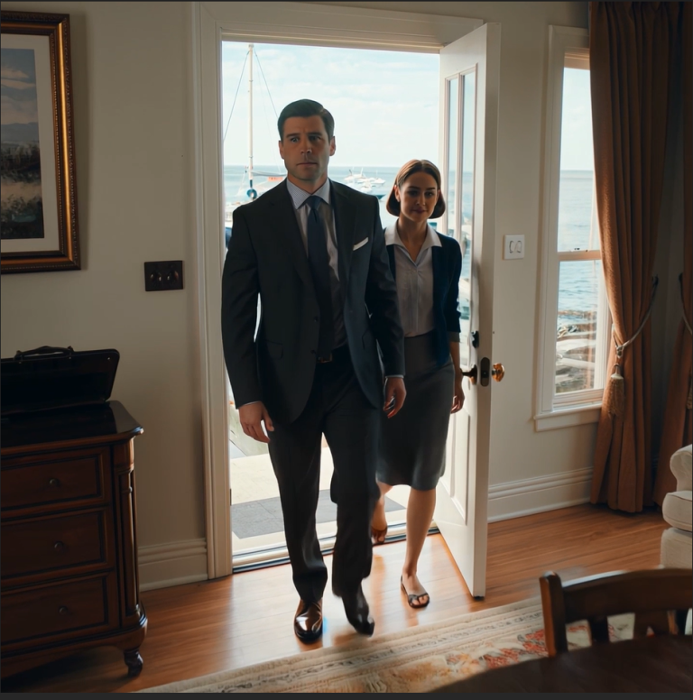 Po śmierci mojego męża jego prawnik ujawnił, że jestem jedyną spadkobierczynią jego majątku o wartości 48 milionów dolarów. Mój syn zażądał, żebym go wydała – odmówiłam. Tej nocy zamknął mnie na klucz. Wprowadziłam się do majątku zmarłego męża. Następnego dnia przyszedł, żeby go zabrać… ale zamarł, gdy zobaczył, kto stoi obok mnie.