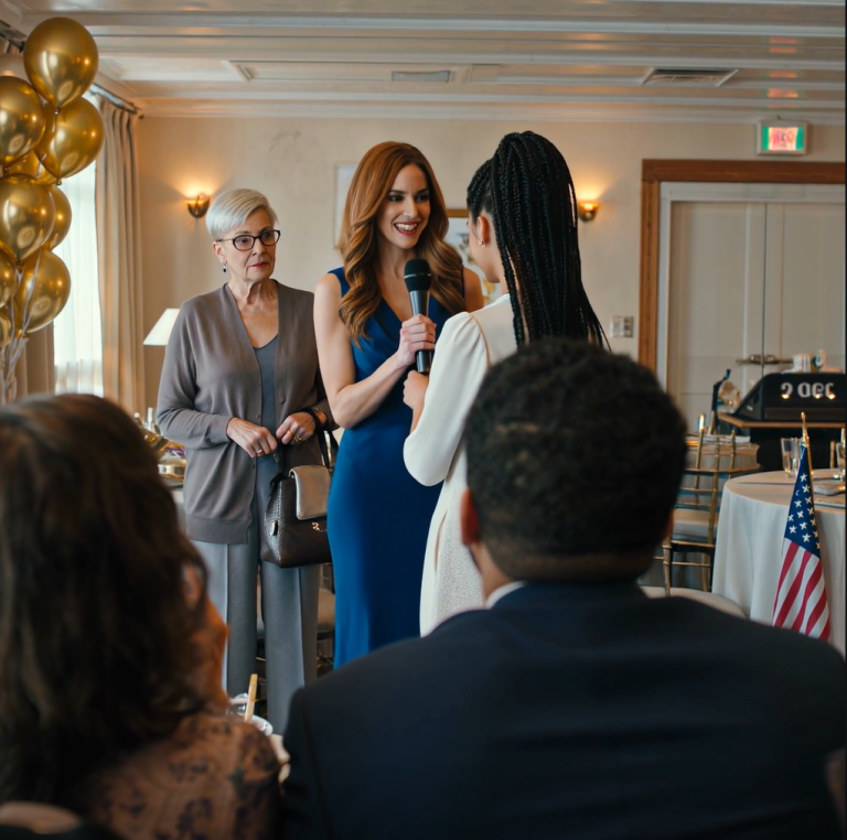 Podczas 35. urodzin mojej córki, przytuliła swoją teściową i oznajmiła: „To jedyna matka, która się liczy”… po czym wskazała na mnie i kazała mi odejść – ale kobieta, która podeszła do mikrofonu jako następna, nie była gościem. Była jedyną osobą, która nie chciała patrzeć, jak mnie wymazują.