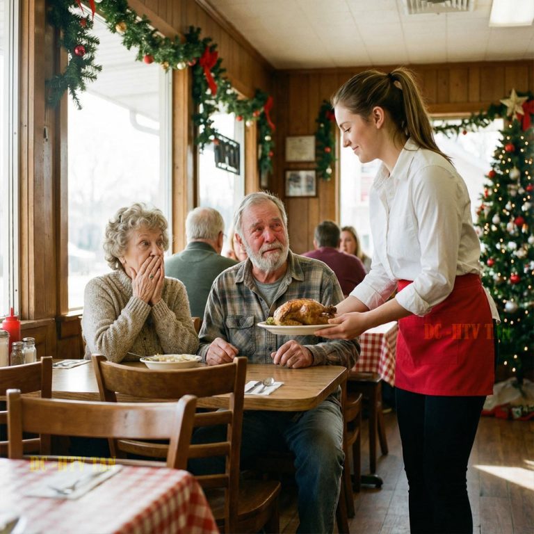 Miła kelnerka karmi głodne starsze małżeństwo w Wigilię — nieświadoma, że ​​są miliarderami…