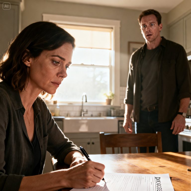 MÓJ MĄŻ Z UŚMIECHEM OKŁADAŁ PAPIERY ROZWODOWE I POWIEDZIAŁ: „ZAAKCEPTUJ MOJĄ KOCHANKĘ, ALBO SIĘ ROZSTANIEMY”. PODPISAŁAM PAPIERY BEZ WAHANIA. MÓJ MĄŻ ZBLADAŁ. „NIE, CZEKAJ, ŹLE ZROZUMIAŁEŚ…”