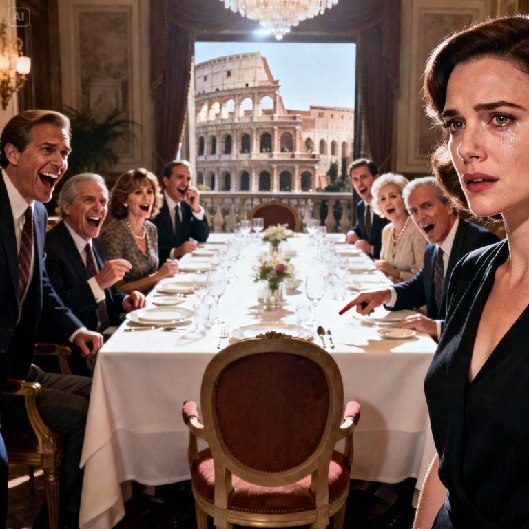 NA URODZINOWEJ OBIADOWI MOJEJ TEŚCIOWEJ W RZYMIE BRAKOWAŁO MOJEGO MIEJSCA. MĄŻ ZACHRYSOWAŁ: „UPS, MYLIŚMY SIĘ!”. RODZINA SIĘ ŚMIAŁA, A JA SPOKOJNIE POWIEDZIAŁAM: „WYGLĄDA NA TO, ŻE NIE JESTEM Z RODZINY” I WYSZŁAM. PÓŁ DZIESIĄT MINUT PÓŹNIEJ ODKRYLI, ŻE ODWOŁAŁAM CAŁĄ IMPREZĘ – LOKAL, CATERING, WSZYSTKO… IM TWARZE ZBLAŁY SIĘ UPIOROWO…