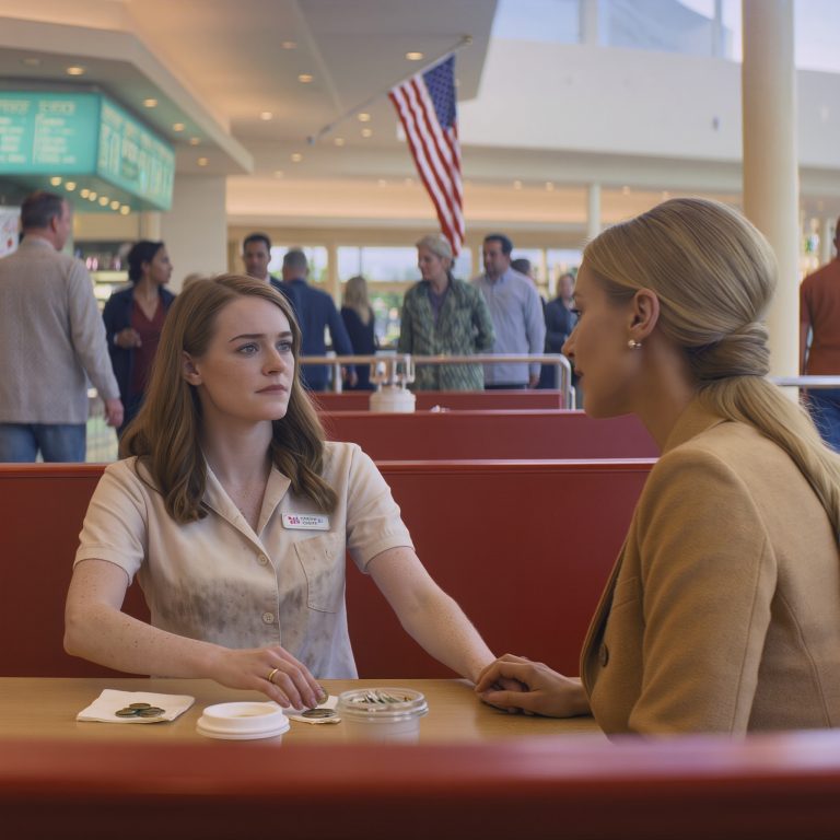 Zobaczyłam córkę w strefie gastronomicznej w centrum handlowym. Nie robiła zakupów, nie jadła – tylko układała monety na serwetce, jakby próbowała z drobnych zrobić cud. Zapytałam: „Gdzie jest samochód, który ci załatwiliśmy?”. Zacisnęło jej się gardło. „Zabrał go” – powiedziała. „A jego mama wzięła resztę”. Potem jej wzrok powędrował w stronę córeczki i znów spuścił, szepcząc, że wykorzystali moją wnuczkę, żeby ją nastraszyć i zmusić do milczenia. Nie sprzeciwiłam się. Nie spanikowałam. Usiadłam naprzeciwko niej i powiedziałam: „Nie martw się. Mama się tym zajmie…”.