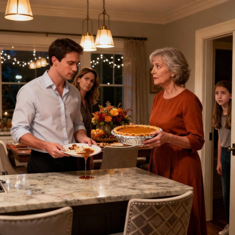 „Przynieś danie o czwartej”. Syn napisał SMS-a. Weszłam z ciastem dyniowym, a on podał mi talerz resztek, mówiąc: „To wszystko, na co zasługujesz”. Następnego ranka otworzyłam aplikację banku – i swoje życie.