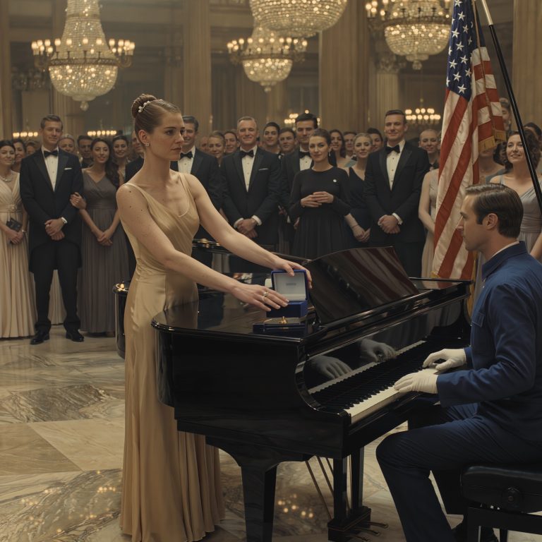 „Zagraj na tym pianinie, a poślubię cię!” – miliarder, który rzucił wyzwanie woźnemu, dopóki nie zagrał jak Mozart Sala balowa w klubie Meridian