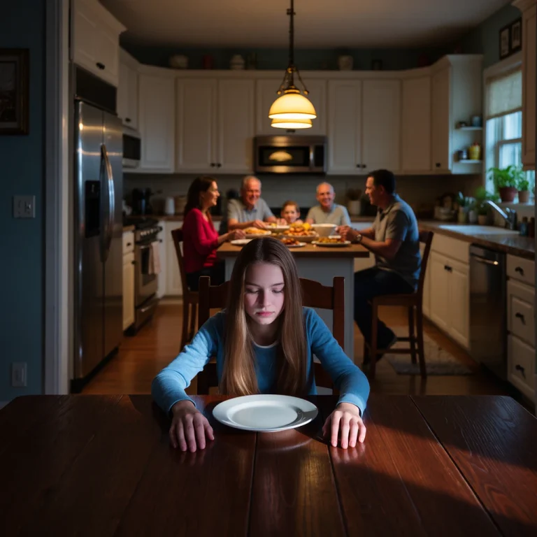 „Nie ma obiadu dla kłamców” – ogłosiła matka, zamykając kuchnię na trzeci dzień. Tata skinął głową…