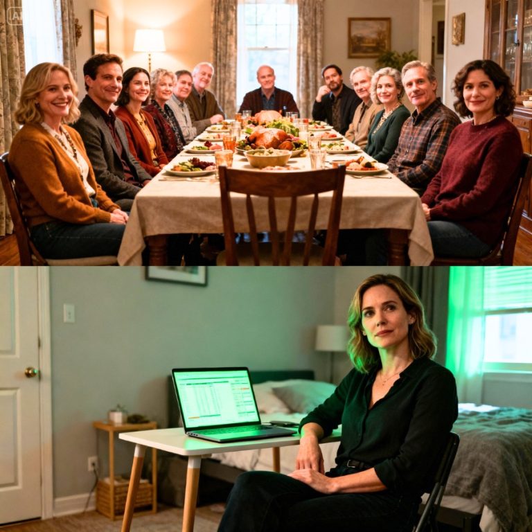 Moja rodzina wyrzuciła mnie z Święta Dziękczynienia, żeby uniknąć „kompromitacji” związanej z moimi finansami. Nie wiedziała, że ​​potajemnie kontroluję imperium nieruchomości warte 4,7 miliona dolarów… aż do momentu, gdy jeden SMS wszystko wywrócił do góry nogami.