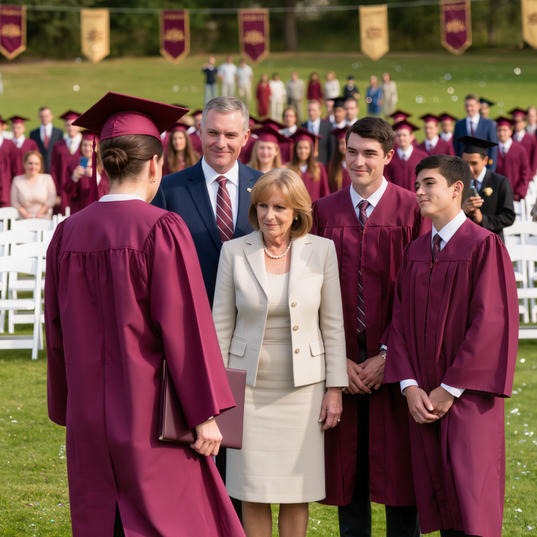 Dzień ukończenia szkoły. Babcia zadała jedno pytanie: „Gdzie jest twój fundusz powierniczy o wartości 3 000 000 dolarów?”. Stałam tam sparaliżowana. Mama zbladła, tata wpatrywał się w trawę. A 48 godzin później prawda zaczęła wyparowywać z błyszczącej skorupy „rodziny, która poświęca wszystko dla swojego dziecka”, którą udawali przez lata…