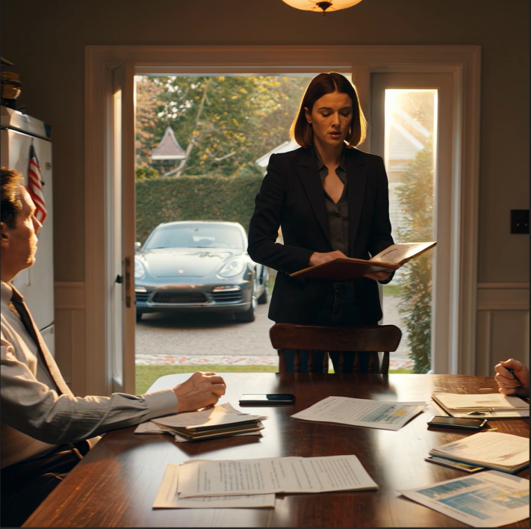 Moi rodzice zignorowali mój ślub, ale kiedy zobaczyli na Instagramie mojego Porsche za 135 000 dolarów, mama zadzwoniła i powiedziała: „Musimy porozmawiać. Jutro spotkanie rodzinne”. Pojawiłem się — i położyłem na stole teczkę, co sprawiło, że mój złoty braciszek przestał się uśmiechać w połowie zdania.