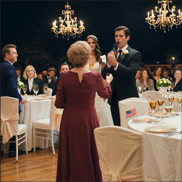 Na ślubie mojej córki wzniosła toast i powiedziała, że ​​jej „prawdziwą rodziną” są ludzie, którzy dają jej szczęście — a potem zwróciła się do mnie przed 200 gośćmi i kazała mi wyjść… aż pan młody wstał i sięgnął po mikrofonc