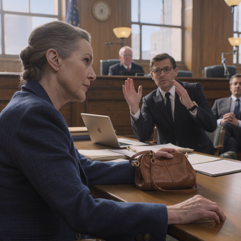 „TA STARA KOBIETA WIE TYLKO, JAK PRZEPUSZCZAĆ PIENIĄDZE!” krzyknął mój syn na środku sali sądowej, żądając, żeby pozbawić mnie ostatniego kawałka spadku po jego ojcu, a jego prawnik uśmiechał się złośliwie, pewien, że już wygrali… aż wstałem, powiedziałem dokładnie trzy słowa, a cała sala sądowa ucichła.