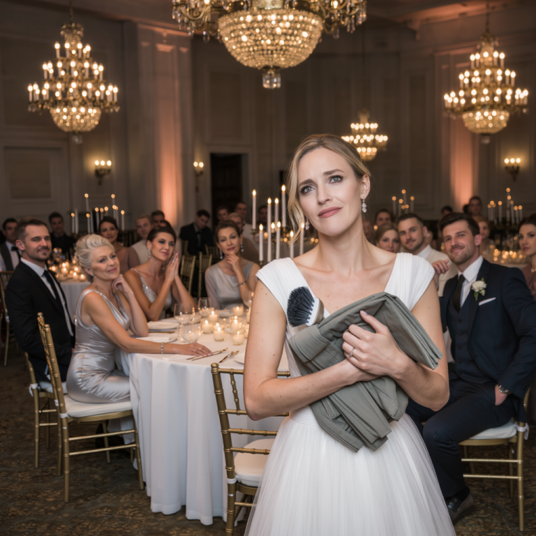 Na ślubie mojej córki, jej teściowa podarowała jej mundurek pokojówki. Mój zięć uśmiechnął się i powiedział: „Idealnie. Będzie jej potrzebny w domu”. Moja córka wybuchnęła płaczem. Wstałam cicho i powiedziałam: „A teraz… otwórz mój prezent”. Kiedy zobaczyli, co było w pudełku, w całym pokoju zapadła cisza.