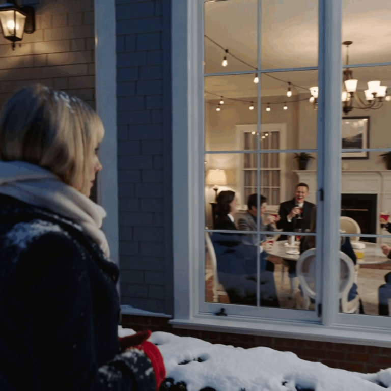 „Mama napisała SMS-a: 'Burza lodowa, Boże Narodzenie odwołane, wszyscy zostańcie w domu dla bezpieczeństwa' — następnego ranka cała rodzina zadzwoniła i powiedziała 'bardzo za wami tęsknimy', otworzyłam Instagram i zobaczyłam, jak wszyscy wznoszą toast w domu mojej siostry… i tego wieczoru postanowiłam zrobić coś, co sprawi, że piętnaście lat udawania, że ​​nie są w stanie wrócić do tego, kim byli”.