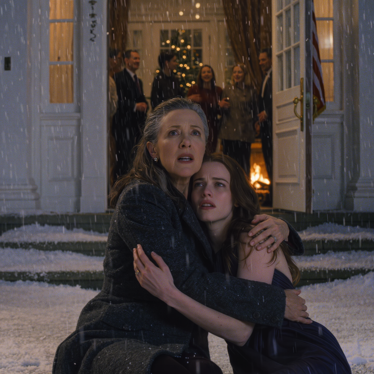 Znalazłem moją córkę drżącą z zimna w śniegu, podczas gdy rodzina jej męża świętowała przy kominku