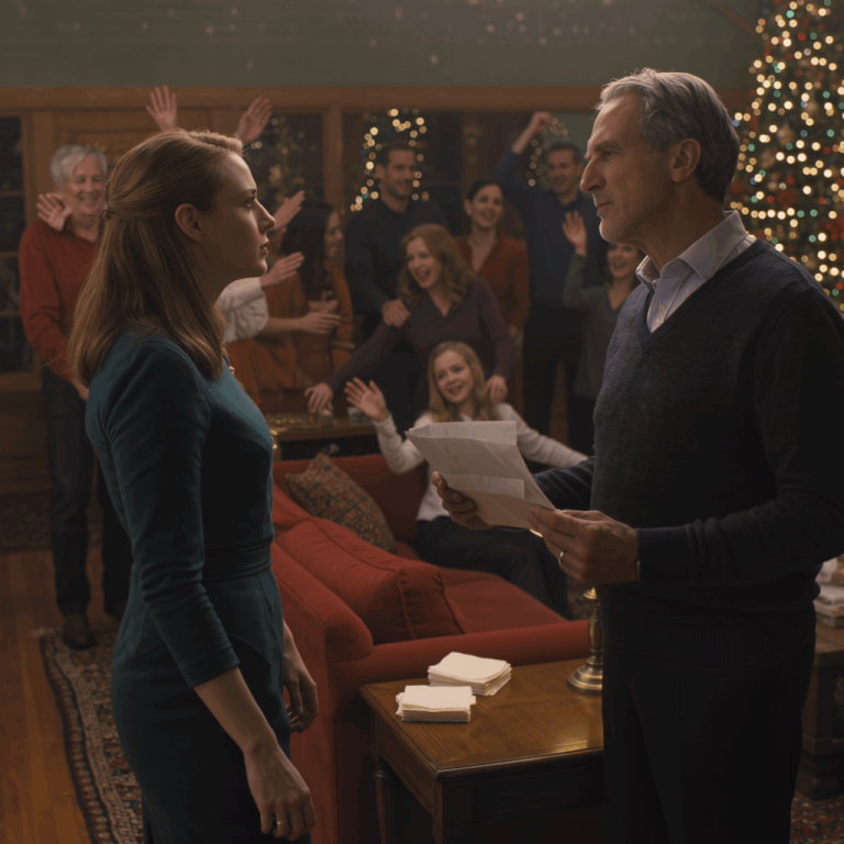 Kiedy moja siostra oznajmiła: „Mama zostawia mi wszystko”, cała sala wiwatowała, jakby decyzja już zapadła. Spojrzałam tylko na tatę i zadałam mu jedno ciche pytanie, które zamarło w bezruchu. Nikt z nich nie spodziewał się prawdy, którą ukrywał od miesięcy.