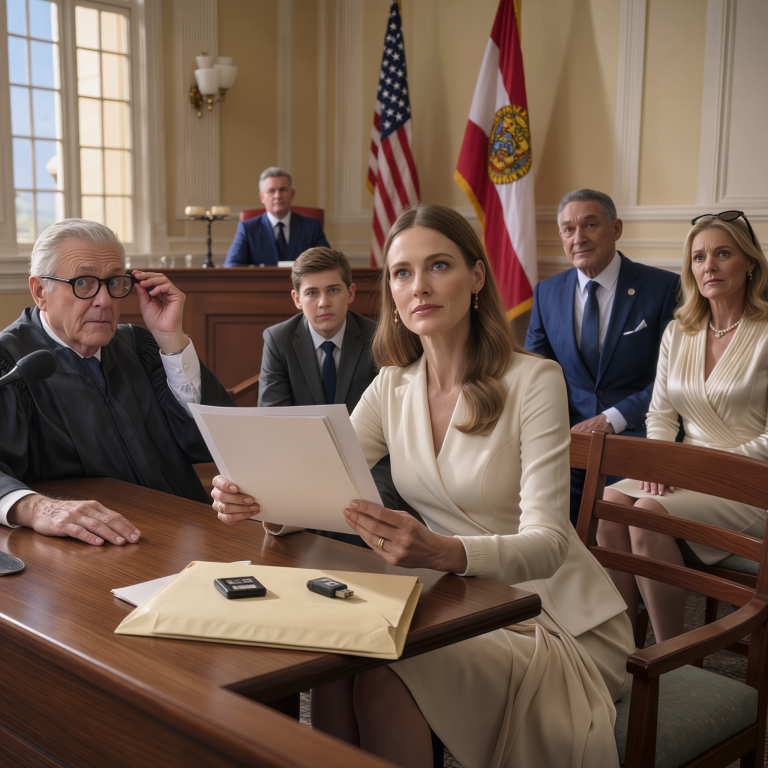 Moi rodzice powiedzieli w sądzie: „Rezydencja w Miami jest nasza. Nie jest warta ani grosza”. Uważał, że jego fałszywe dokumenty są idealne, ale nie wiedział, że mam tajne nagranie zza grobu. Kiedy sędzia zrobił pauzę, wiedziałem, że ich imperium legło w gruzach…