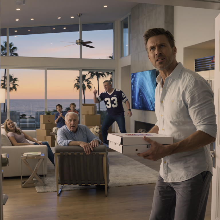 Kupiłem rodzicom dom wakacyjny na plaży za 425 000 dolarów na rocznicę ślubu, myśląc, że w końcu będą mogli zaznać spokoju. Dwa dni później moja starsza siostra przyciągnęła tu całą rodzinę męża; jej mąż stanął na środku salonu i krzyknął tacie prosto w twarz: „Wynoś się, staruszku, to teraz mój dom!”. Mama płakała, tata zamilkł… aż wszedłem, wciąż trzymając tort w dłoniach, i zobaczyłem, jak wszyscy się wykrzywiają.