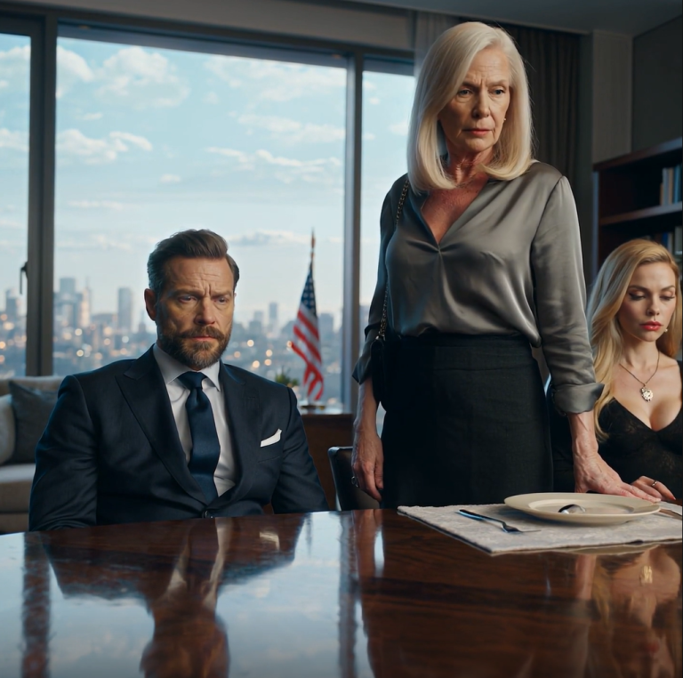 Siedzieliśmy wszyscy przy stole, gdy mój syn Mason uniósł kieliszek wina, uśmiechnął się tym zadowolonym uśmieszkiem, który doskonalił odkąd się ożenił, i powiedział na tyle głośno, że wszystkie widelce zamarły w pół kroku: „Nie jesteś nawet w połowie kobietą, jaką jest matka Victorii w wieku trzydziestu pięciu lat”