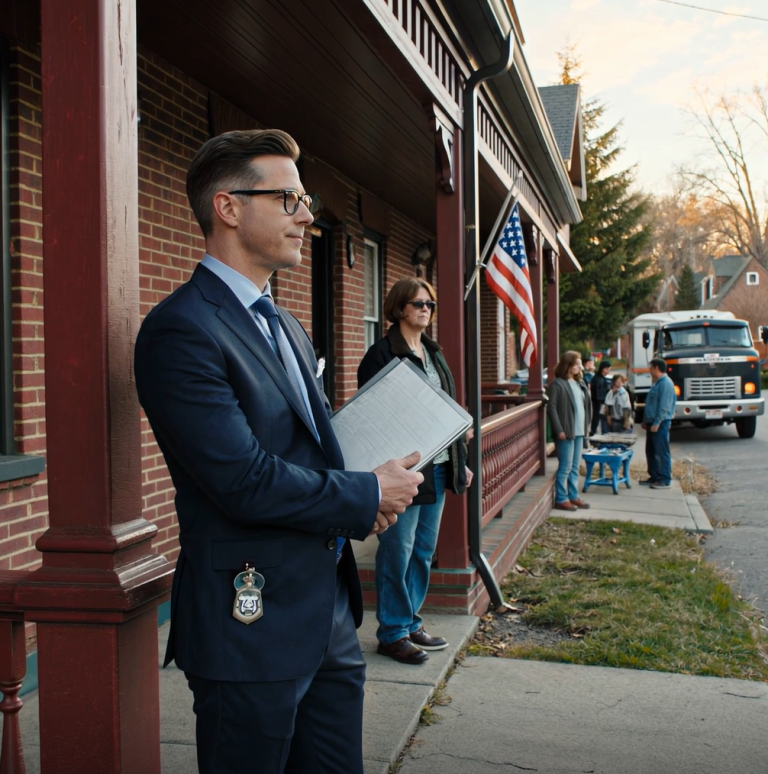 Odziedziczyłem majątek moich dziadków o wartości 900 tys. dolarów, przeniosłem go na fundusz powierniczy, a w dniu, w którym przyjechała moja rodzina ciężarówką przeprowadzkową, na werandzie pojawił się mężczyzna w granatowym garniturze