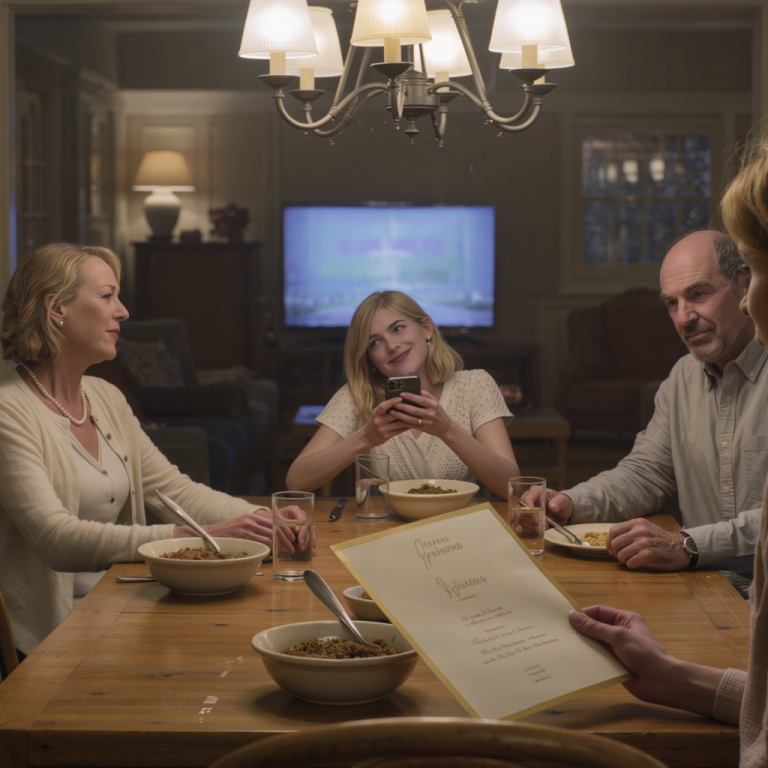 Podczas kolacji położyłam na stole zaproszenie na ślub, cała moja rodzina wybuchnęła śmiechem: „Jeśli będziemy mieli czas, to wpadniemy”; następnego dnia chwalili się biletami na plażę na dokładną datę mojego ślubu – kilka miesięcy później stali u moich drzwi ze łzami w oczach, błagając o miejsce w „rodzinie”, a ja po prostu odłożyłam jedną rzecz i otworzyłam usta, żeby wypowiedzieć jedno zdanie…