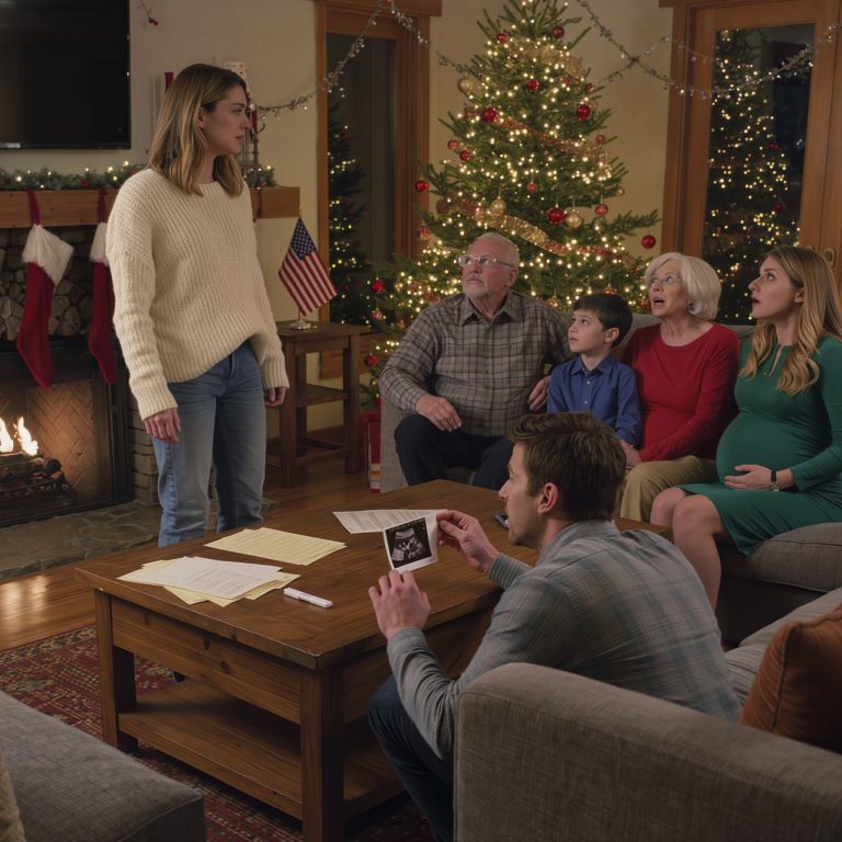W zeszłe święta Bożego Narodzenia dotarłam wcześniej do domu rodziców mojego męża, po cichu żywiąc nadzieję, bo byłam w ciąży. Ale zamiast radości, oskarżył mnie o noszenie dziecka mojej szefowej. Jego słowa zraniły mnie głębiej niż jakakolwiek rana i tego samego dnia złożył pozew o rozwód. Trzy tygodnie później, kiedy wróciłam z prawdą, WSZYSTKIE TWARZE W POMIESZCZENIU ZBLAŁY.