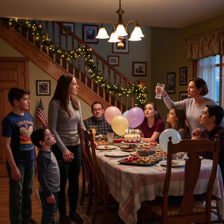 na przyjęciu bożonarodzeniowym mój dziadek zapytał: „Wyjaśnij, dlaczego w domu, który ci oddałem, mieszkają obcy ludzie”. Nie miałam pojęcia, co miał na myśli, ale kiedy sprawdziłam nagrania z kamer bezpieczeństwa i zobaczyłam twarze moich rodziców i siostry, zrozumiałam wszystko — i trzydzieści minut później przyjechała policja.