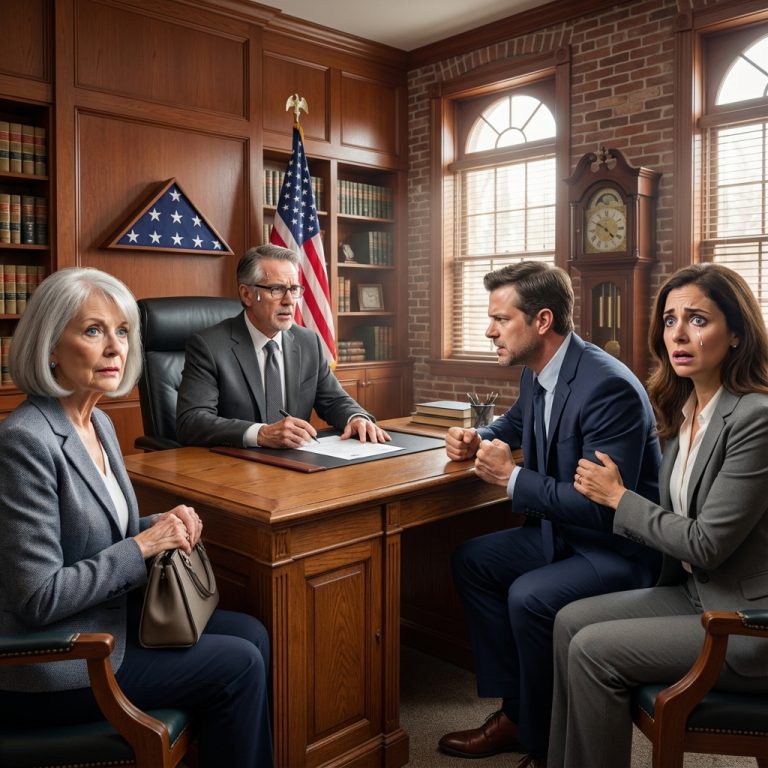 Mój syn opuścił pogrzeb ojca, żeby pójść na imprezę — a potem próbował zabrać wszystkie 17 wypożyczonych rzeczy… dopóki prawnik nie przeczytał ostatniej linijki.