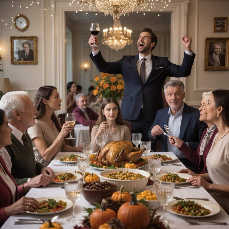 PODCZAS KOLACJI Z OKAZJI ŚWIĘTA DZIĘKCZYNIENIA MÓJ BRAT WSTAŁ I Z DUMĄ OGŁOSIŁ: „MAMA I TATA PODPISUJĄ…