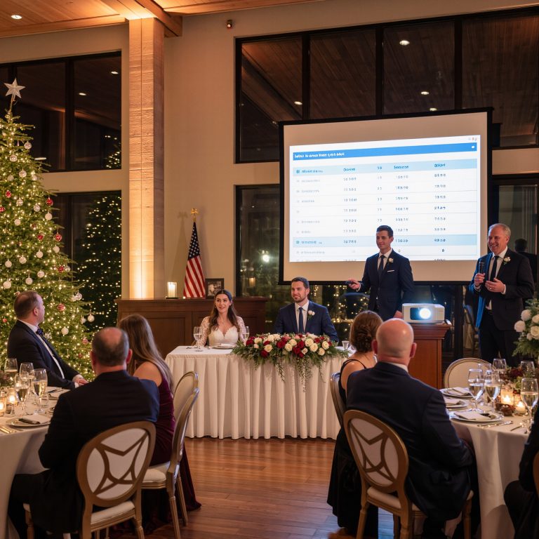 Na moim własnym ślubie mój tata wziął mikrofon i powiedział: „Wznieście toast za córkę, która w końcu znalazła kogoś na tyle zdesperowanego, by się z nią ożenić”. Ludzie się śmiali. Mój narzeczony nie. Odtworzył film na projektorze i powiedział: „Porozmawiajmy o tym, co zrobiłeś zamiast tego”.