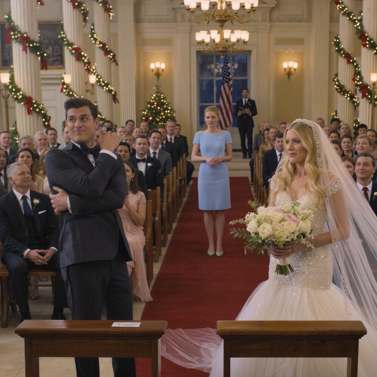 Wszyscy ignorowali spokojną kobietę na weselu — aż do momentu, gdy miliarder, pan młody, przerwał w połowie przysięgi, spojrzał jej prosto w oczy i cicho wypowiedział jej imię…