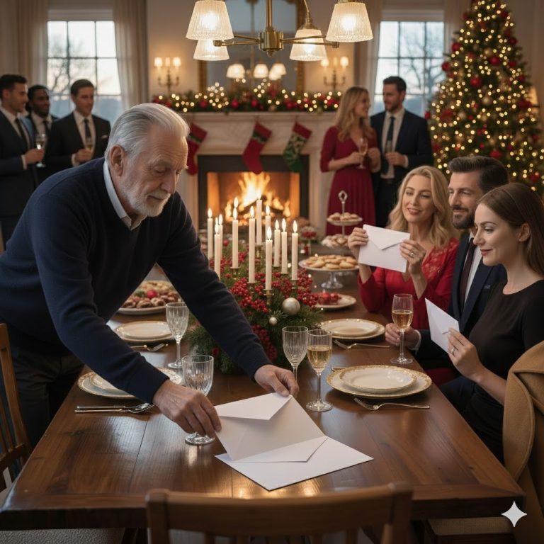 PODCZAS WIELKANOCNEJ OBIADOŚCI MÓJ BOGATY DZIADEK WRĘCZYŁ NAM KAŻDEMU CZEK, A RODZICE SIĘ ŚMIALI, ŻE TO TYLKO NA POKAZ...