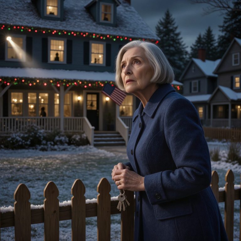 Podczas kolacji wigilijnej u mojego syna spojrzał na mnie i powiedział: „W tym roku święta są tylko dla najbliższej rodziny, będzie lepiej bez ciebie”, a gdy byłam jeszcze w szoku, wszyscy unieśli kieliszki, nagle zadzwonił mój telefon z nieznanego numeru i usłyszeliśmy: „Idź teraz do domu, zaufaj mi, wyjdź natychmiast”, a gdy otworzyłam drzwi mojego domu, nie mogłam uwierzyć w to, co widziałam.