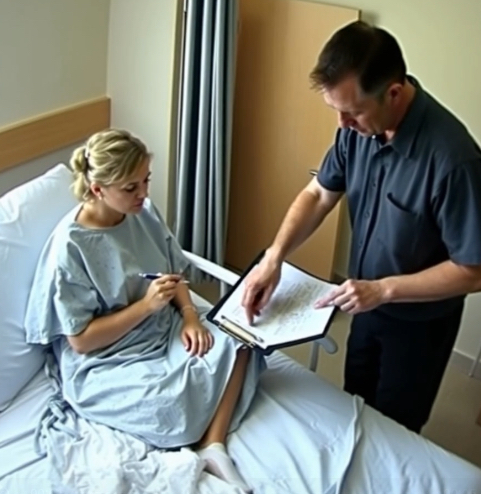 Mąż zażądał od żony podpisania dokumentów rozwodowych na szpitalnym łóżku – ale nie spodziewał się, kto to zrobi