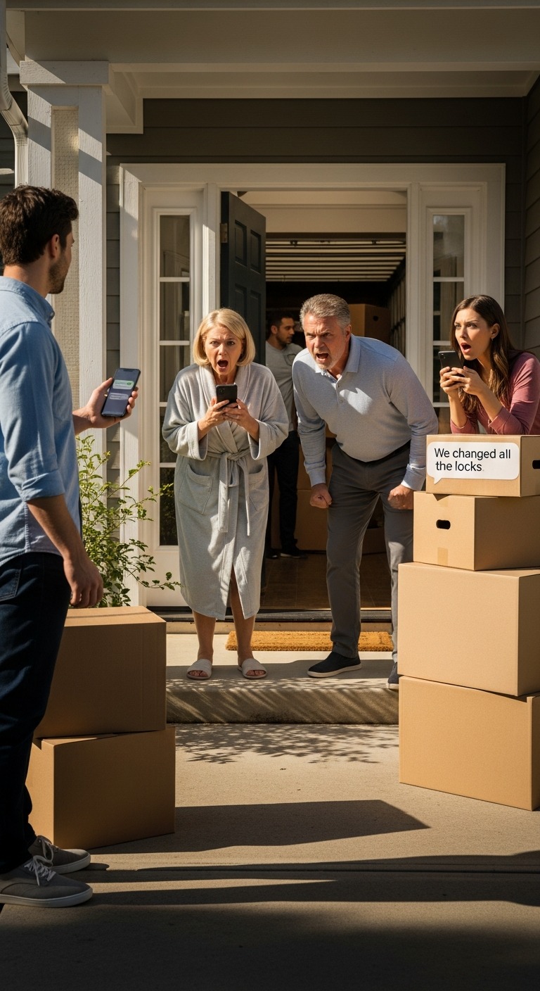 Mama wysłała wiadomość: „Zmieniliśmy wszystkie zamki w drzwiach wejściowych i kod do bramy. Już ci nie ufamy”. Odpowiedziałem: „Rozumiem. Bardzo mądrze. Ale chyba przeoczyłeś jedną rzecz”. Następnie anulowałem kredyt hipoteczny na 4800 dolarów, który nadal spłacałem — nawet po tym, jak powiedzieli, że moja siostra „zasłużyła na ten dom”. Dwa dni później ich prawnik napisał: „Mamy problem. Zadzwoń natychmiast”. Nigdy tego nie zrobiłem. Bo to już było…