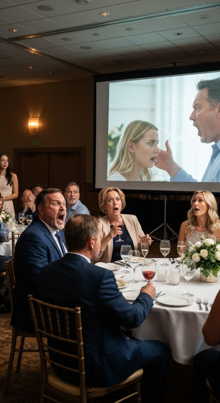 Tata wepchnął mi głowę do obiadu na oczach wszystkich. Mama uśmiechnęła się krzywo: „przynajmniej teraz warto na ciebie patrzeć”. Tata dodał: „ona nie ma żadnej wartości – to tylko rekwizyt przy moim stole”. Ale ich twarze zbladły, gdy spokojnie otarłam policzek, wstałam i powiedziałam jedną rzecz, której się nigdy nie spodziewali…