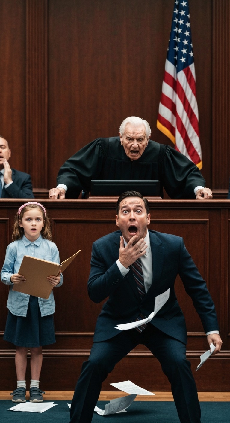 Ojciec został fałszywie oskarżony w sądzie o oszustwo. Gdy prokurator zażądał 15 lat więzienia, na salę sądową weszła jego siedmioletnia córka. Powiedziała: „Puść mojego tatę… a ja cię uwolnię”. Pokazała mu tajny folder, który zmienił wszystko.