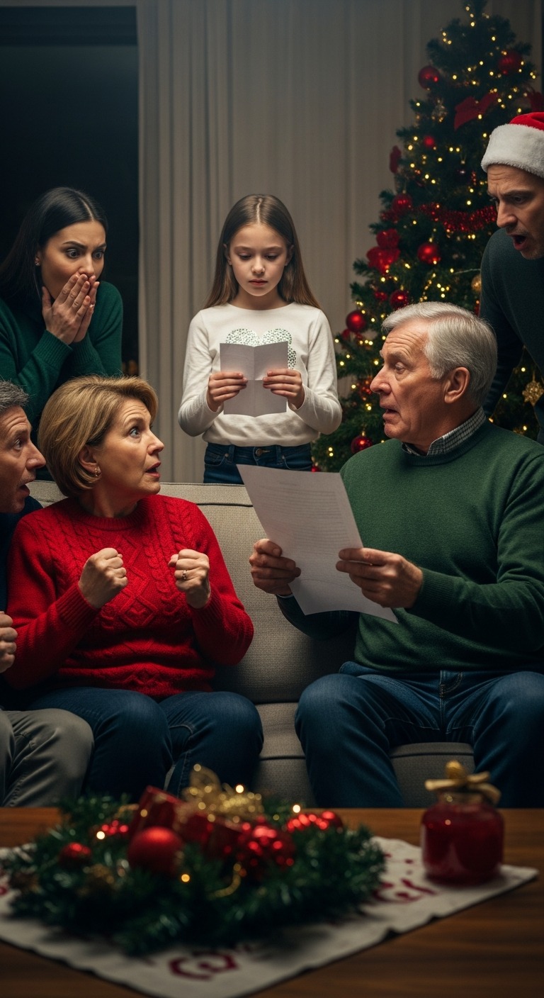 Moja córka uniosła wieczko prezentu – i zobaczyła puste pudełko. Ojciec parsknął okrutnym śmiechem: „Dziecko takie jak ona nie powinno oczekiwać niczego lepszego”. Moja siostra prychnęła: „Zupełnie jak jej matka – bezużyteczne”. Łzy napłynęły do ​​oczu mojej córeczki, usta jej drżały. Ale potem podeszła bliżej i wyszeptała: „Też mam dla ciebie prezent, dziadku”. Kiedy otworzył… jego twarz zbladła.