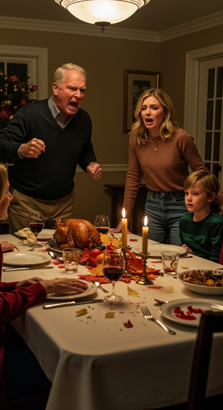 W Święto Dziękczynienia moja rodzina nazwała mnie haniebną samotną matką. Tata uderzył pięścią w stół i krzyknął: „Wynoś się!”. Nie protestowałam. Powiedziałam tylko: „Dobra” i odeszłam w milczeniu. Nie wiedzieli, że każda karta kredytowa, każdy kredyt hipoteczny, każdy luksus, którym się chwalili, był finansowany przez moją firmę wartą 94 miliony dolarów. Następnego ranka zamroziłam wszystkie ich konta, spakowałam walizki i poleciałam do mojego domu na plaży w Honolulu – gdzie spokój w końcu smakował lepiej niż przebaczenie.