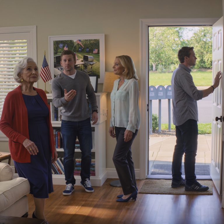 W salonie mojego syna powiedział głośno: „Mamo, przeproś natychmiast moją teściową – jeśli nie, to najpierw idź do domu!”. Uśmiechnęła się, jakby już zapewniła sobie zwycięstwo. Wstałam, powiedziałam dokładnie trzy słowa, po czym wyszłam. Dwa tygodnie później… rozległo się gwałtowne pukanie – mój syn stał tam, spanikowany i zdesperowany.