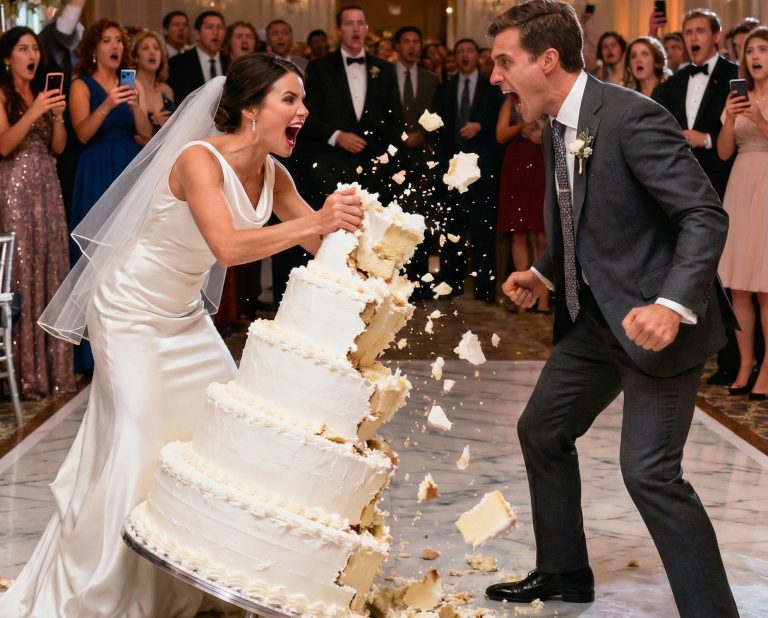 Przewróciłam własny tort weselny – a przerażająca tajemnica ukryta w środku niemal zakończyła moje życie