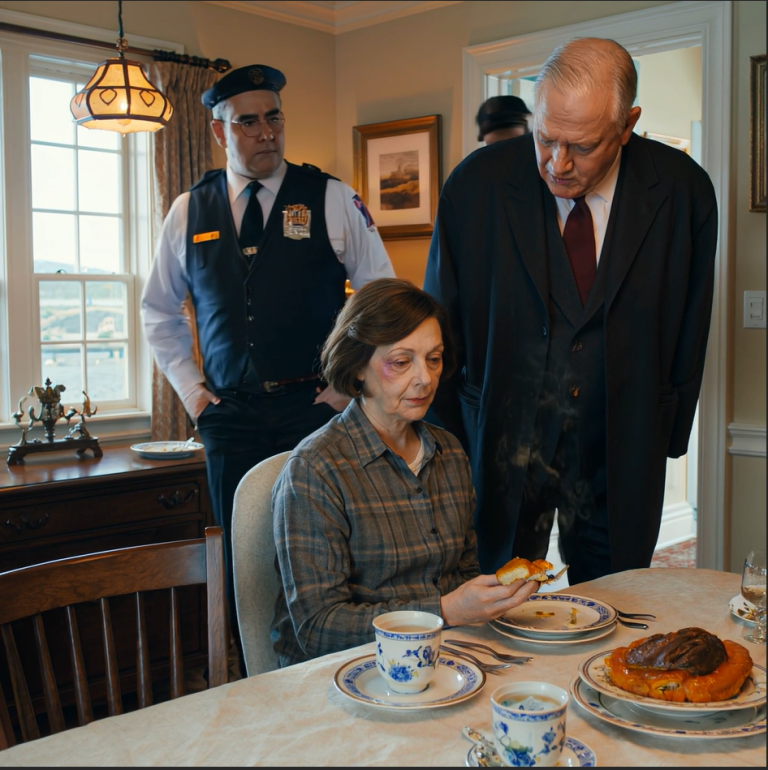 Mój syn uderzył mnie w Święto Dziękczynienia i zaśmiał się: „Teraz w końcu znasz swoje miejsce” — Następnego ranka nakryłam do stołu, jakby nic się nie stało, nalałam mu kawy, a kiedy usiadł uśmiechając się, pozwoliłam mu zobaczyć, kto tak naprawdę siedzi na czele stołu