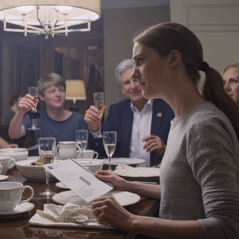 Przy kolacji tata uniósł kieliszek i powiedział: „Gratulacje. Oto twój samochód, synu”. Potem spojrzał na mnie: „Należy zapłacić czynsz. 800 dolarów do niedzieli. Jesteś już dorosły”. Zapytałem: „Dlaczego ja płacę, skoro on dostaje nagrodę?”. Odpowiedział: „Bo jest tego wart”. Więc spakowałem się po cichu i zostawiłem notatkę na lodówce. Teraz mój brat panikuje, mama krzyczy, a tata dzwoni pod każdy numer, pod jaki może.