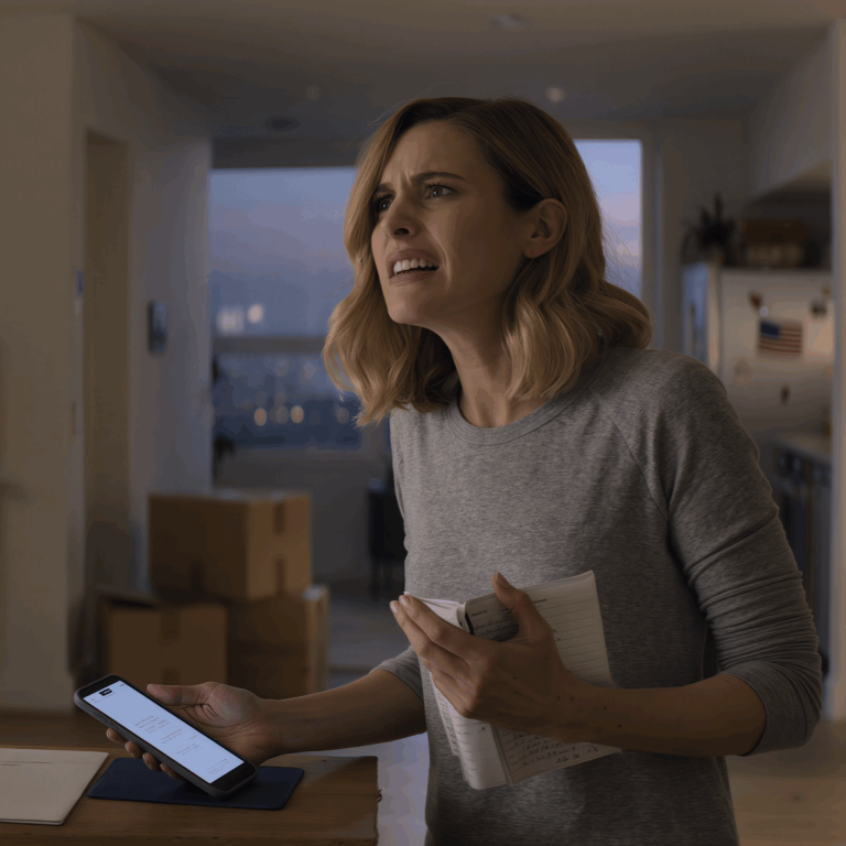 Mój tata zapomniał się rozłączyć. Słyszałem każde słowo: „Ona jest ciężarem”. Milczałem, sprzedałem swój dom za 980 tys. dolarów. Przelałem wszystko. Zniknęli. Wrócili z Europy, uśmiechnięci – aż klucz przestał pasować. Dom? Pusty. List…