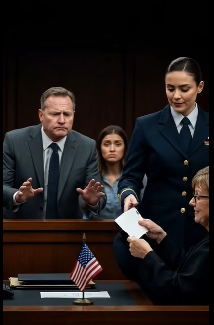 Tata krzyknął do mamy w sądzie: „Wyjdziesz z niczym!”. Zadrżała, podpisując papiery. Wstałem, zdjąłem granatową czapkę i powiedziałem: „Wysoki Sądzie, proszę otworzyć kopertę”. Sędzia ją przeczytał… a potem wybuchnął śmiechem. Pochylił się i wyszeptał: „Och, to wspaniałe”. Twarz taty zbladła.