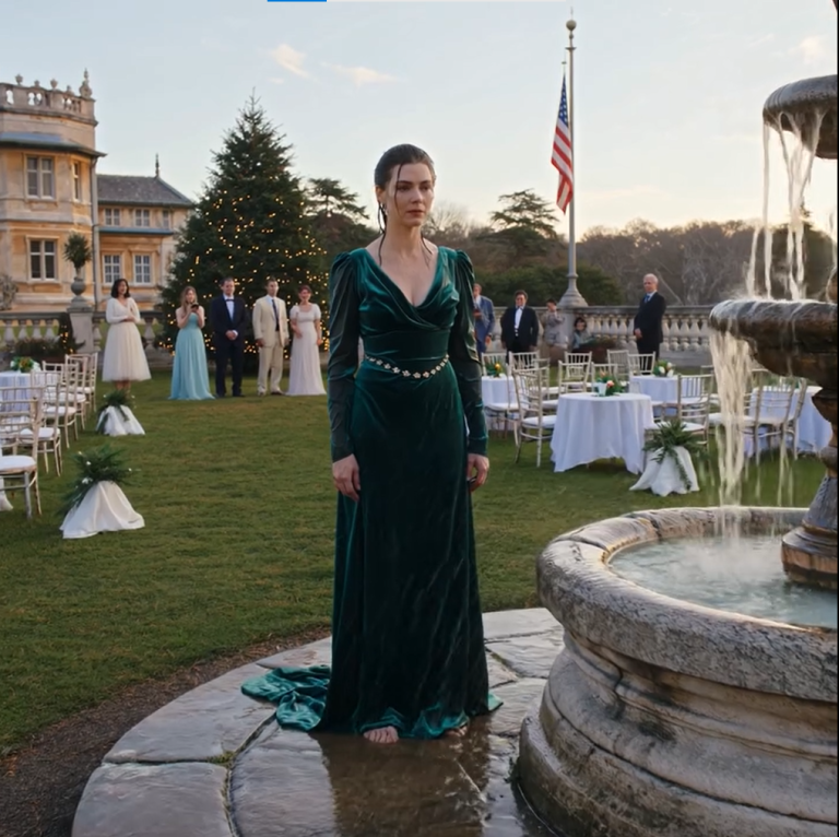 Moja rodzina wepchnęła mnie do fontanny i śmiała się, myśląc, że jestem sama. Ale nie wiedzieli, że mój „wyimaginowany” mąż ląduje samolotem z tajnymi dokumentami, które ujawnią ich oszustwo i doprowadzą do zawalenia się wszystkiego, zanim tort zostanie pokrojony…