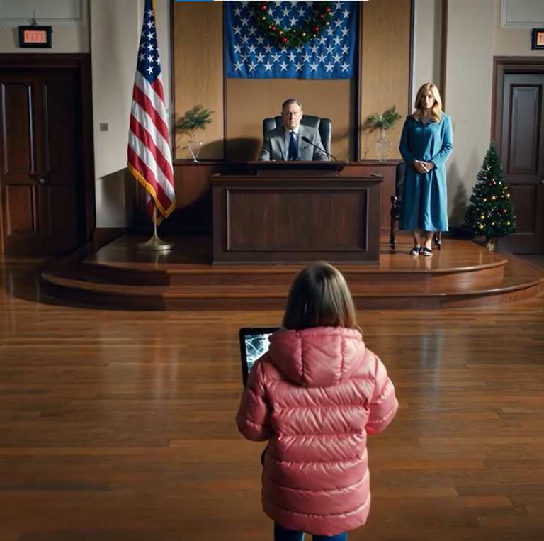 Mój mąż wniósł pozew o pełną opiekę nad dzieckiem, nazywając mnie „niestabilną”. Moja córka zapytała sędziego: „Czy mogę pokazać ci, co robi tata?”. Gdy ekran się rozświetlił, sędzia nakazał… ZAMKNIĘCIE DRZWI.